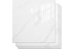 VallisCo Peel and Stick Backsplash Tiles 20 Sheets 12''x12'' PVC Self Adhesive Wall Tiles Back Splash Wall Panels Stick on Backsplash for Kitchen Bathroom Laundry Room, White