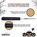 Diravo Kit-Includes 4 10 Stencils, Heavy Duty Stainless Steel Tool Set, Used As a Carving Knife for Pumpkin Halloween Decoration, one size, Black-4pcs