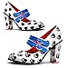 Hot Chocolate Design Chocolaticas High Heels He Loves Me, He Loves Me Not Women's Mary Jane Pump Multicoloured US Size: 9
