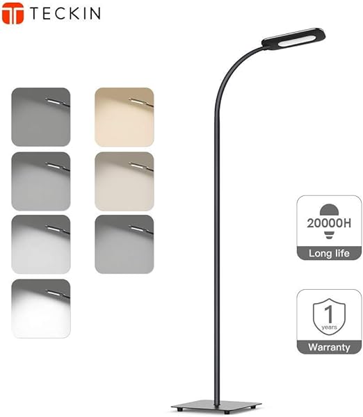 Floor Lamp Led Floor Light Teckin Reading Standing Lamp Dimmable