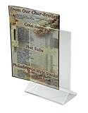 Acrylic Table Tent Menu/Card Holders - 4