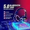 Bluetooth-Headphones-with-RGB-Light-Vogek-Stereo-Wireless-Headphones-Over-Ear-with-Built-in-Mic-Deep-Bass-and-40H-Playtime-Lightweight-Foldable-Headset-with-Wired-Mode-for-Travel-Home-Office-Game Bluetooth Headphones with RGB Light, Vogek Stereo Wireless Headphones Over Ear with Built-in Mic, Deep Bass and 40H…