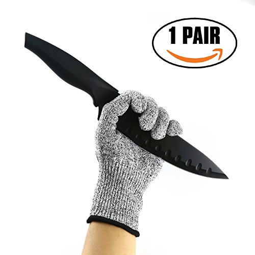 Cut Resistant Gloves, Level 5 Professional Grade Protection Food Grade