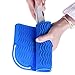 Beautyflier Heat-resistant Silicone Mat for Curling Hair Drier Hair Straightener Flat Iron Travel Heat Proof Mat for Hot Hair Care Tool Blue