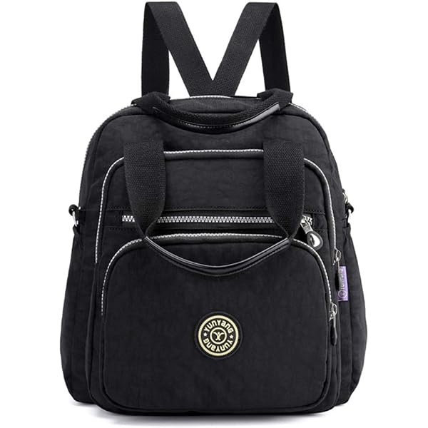 Caerlif Black Leather Backpack with Removable Straps Women\'s Handbag Montana West - Brandclub - Montana West Small Convertible  main image 4