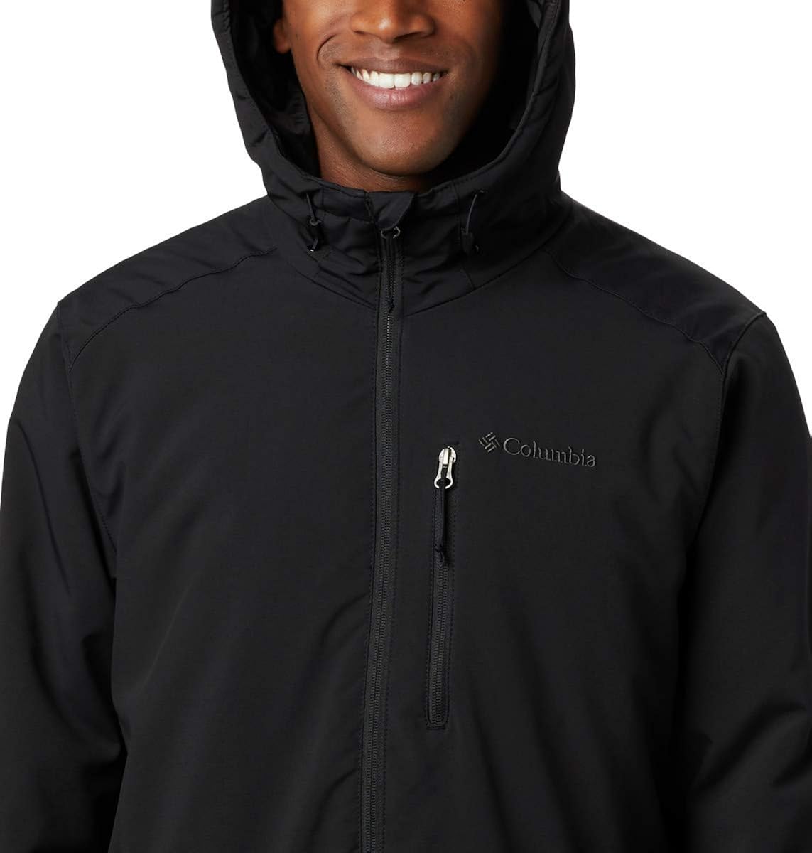 Columbia Men's Gate Racer Softshell Jacket, Black, X-Large: Clothing