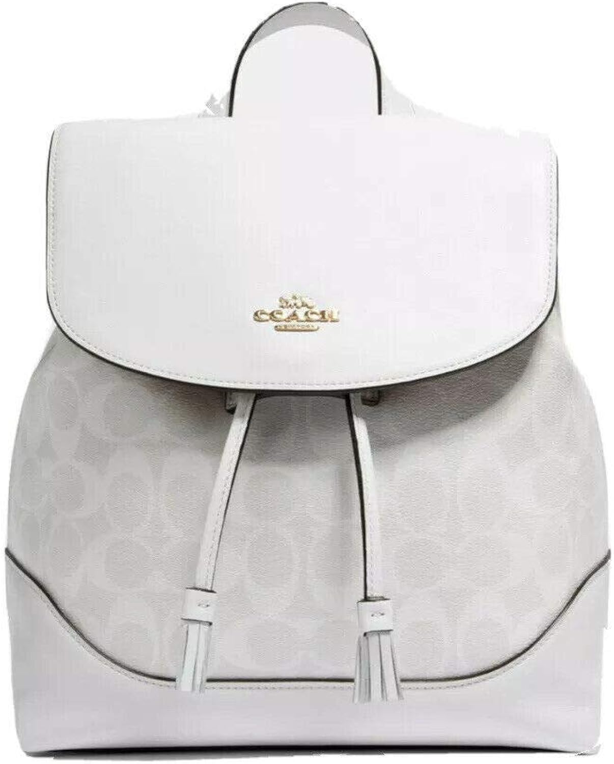 coach backpack white