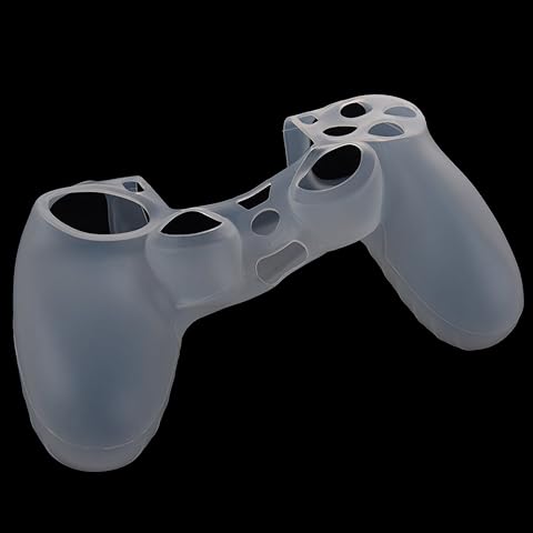Kamenda - Funda de Goma de Silicona para Mando de 4 PS4, Color Blanco