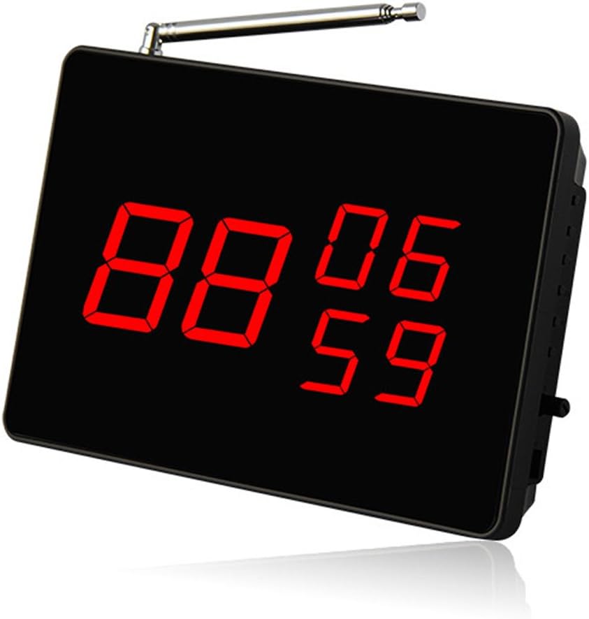 SINGCALL Wireless Restaurant Service Call System, Wireless Pager System 1 Screen Display and 5 Call Buttons for Restaurant/Bar/Hospital - Image 4