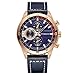 CURREN Original Men's Sports Waterproof Leather Strap Wrist Watch Good Quality 8216 Blue