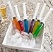 EZ-Inject 25 Pack Plastic Syringes for Jello Shots 1oz - 100% Safe and Reusable Jello Shot Syringes with Caps - Holiday and Halloween Party Supplies for Adults