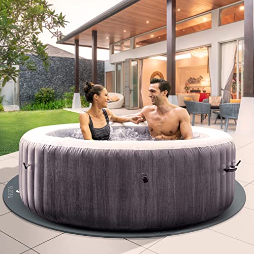 GloSpa Hot Tub Mat for Inflatable Tub, 77'' Hot Tub Pad Foundation