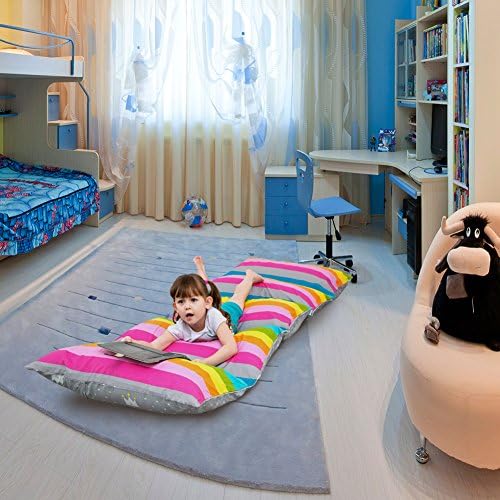 MHJY Floor Lounger Cushion Cover Patterned Pillow Case for Kids Adults Fold Out Lounger Fabric Pillow Cover for Bed Indoor Outdoor Activities (NO insert)
