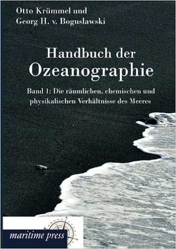 Handbuch Der Ozeanographie 1 Die Räumlichen Chemischen -