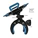 GMpart Bike Phone Mount Bicycle Holder, Universal Cradle Clamp for iOS Android Smartphone GPS other Devices, with One-button Released, 360 Degrees Rotatable, Rubber Strap (blue)