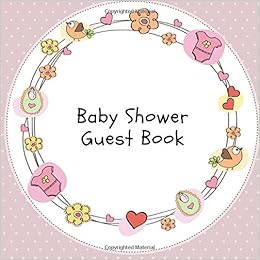 Baby Shower Guest Book Signature Guest Book Party Message Book