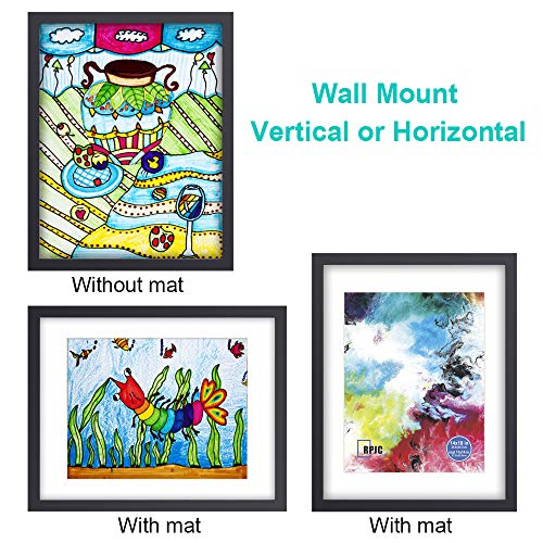 image for RPJC 14x18 Solid Wood Poster Frames with Display Pictures 11x14 with M