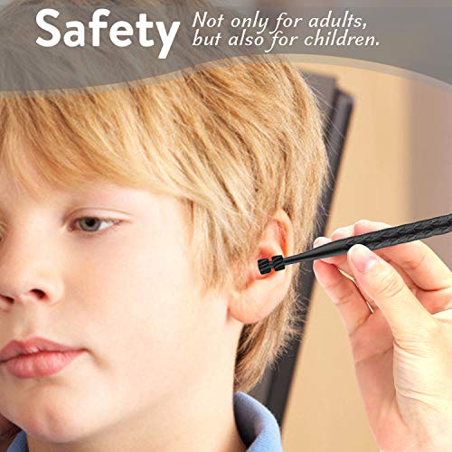 Ear Wax Removal Cleaner Tool Kit, FERNIDA 4 Types Earwax Remover Picks New Turbofan Structure Tech for Complete Ear Cleaning, Efficient Earsafe Design and Portable Storage Box Adults and Kids