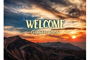 Guest Book for Vacation Home, Mountain Edition: Visitor Log Book for Vacation Rental, Airbnb, VRBO and more
