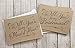 5 Pack - Will You Be My Bridesmaid Cards (4), Maid of Honor Card (1) - Assortment Pack of 5 - Kraft Rustic Wedding Party Cards