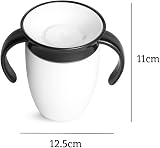 Munchkin Miracle 360 6+ Month 7oz Sippy Cups 2-Pack Black White view 4