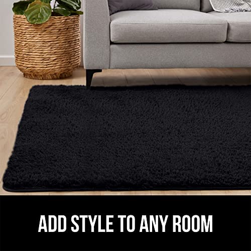 Gorilla Grip Soft Faux Fur Area Rug, Washable, Shed and Fade Resistant, Grip Dots Underside