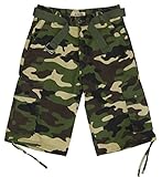 Access Men's Camouflage Cargo Shorts with Belt