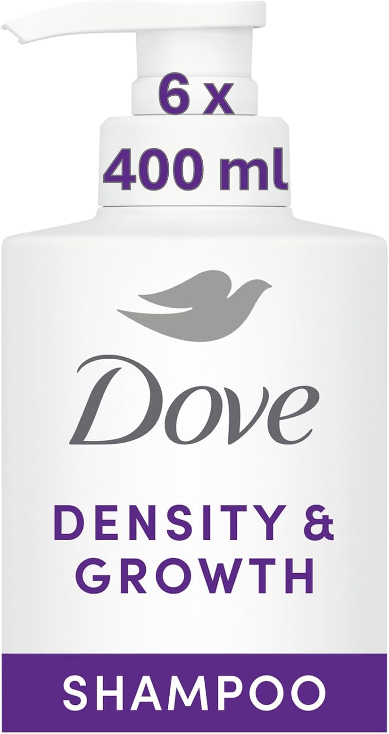 Dove Density & Growth Shampoo Amino Complex Biotin Zinc 400 ml Pack of 6