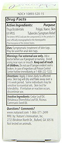 Naturasil Homeopathic Remedies Skin Tag Remover, 15 ml, 0.5 Ounce - Thumbnail 2
