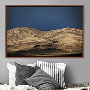 signwin Framed Canvas Wall Art Mountainscape Aerial Dramatic...