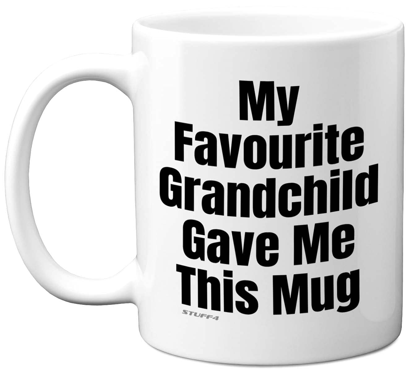 Stuff4 Grandad Gifts, Grandma Gifts - Funny Novelty Mug, 11oz Ceramic Mugs Dishwasher Safe, Grandma Birthday for Grandad, Presents for Nan or Grampa, Granny from Grandchildren