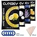CUTEBEY Hair Removal Waxing Kit,  Wax Warmer with 4 Hard Wax Beans and 10 Wax Applicator Sticks, Natural wax of Legs, Face, Body, Bikini Area for Home Use
