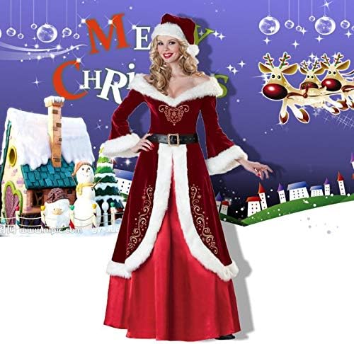 Amazon Hdsクリスマスボールパーティードレスクリスマスドレス衣装制服カップルサンタステージドレス 雌 M コスプレ 仮装 通販
