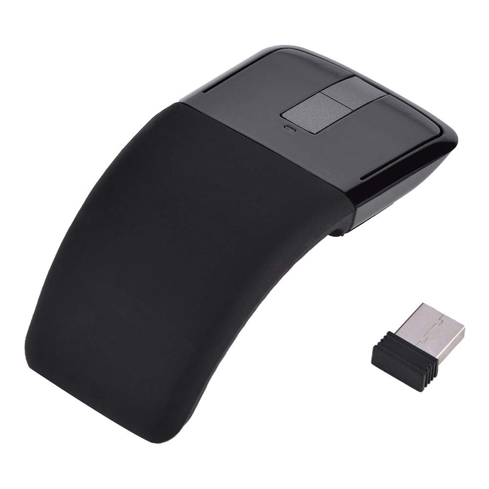 Photo 1 of 143 Foldable Wireless Touch Mouse, Arc Touch Mouse Mice with 143 Receiver for PC Laptop Smart TV, Stylish Appearance(Black)