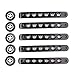 HOZAN 5pcs/Set Aluminum Door Handle Inserts with Star Push Button Knobs Cover Trim Compatible with 2007-2017 JK Unlimited 4 Door
