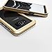 ZIZO ION Series for Samsung Galaxy S8 Plus Case Military Grade Drop Tested with Tempered Glass Screen Protector Gold Clear