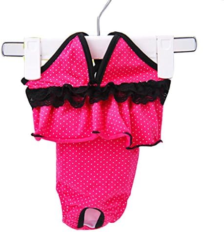 Pet Girl Dogs Lace Bikini Style Diaper Sanitary Pantie Skirts (S)