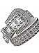 Gorgeous Rhinestone Studded Fancy White Belt Size Medium(34-36)