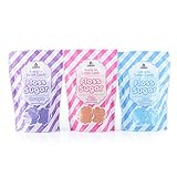 Cotton Candy 3 Flavor Floss Sugar Pack by Carnüs | Three 6oz. Resealable Pouches – Pink Vanilla, Grape, & Blue Raspberry Ready-to-Use Floss Sugar | Carnival Quality Cotton Candy