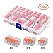 Lever Nuts, Wire Connector Assortment Pack Compact Splicing Connector Lever Nut Kit for Electrical Wires Solid Stranded Flexible Wires A221-412 A221-413 A221-415, 75PCS