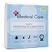 Bedical Care Mattress Encasement / Protector: Hypoallergenic Cotton Terry with Waterproof Coating, Zippered, Velcro Flaps | Protects Against Bedbugs, Dust Mites & Allergens, Queen
