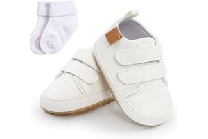 Sehfupoye Baby Girls Boys Sneakers Toddler PU Leather First Walking Shoes Infant Newborn Prewalker