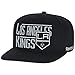 NHL Los Angeles Kings Men's High Box Flat Brim Snapback Cap, One Size, Black