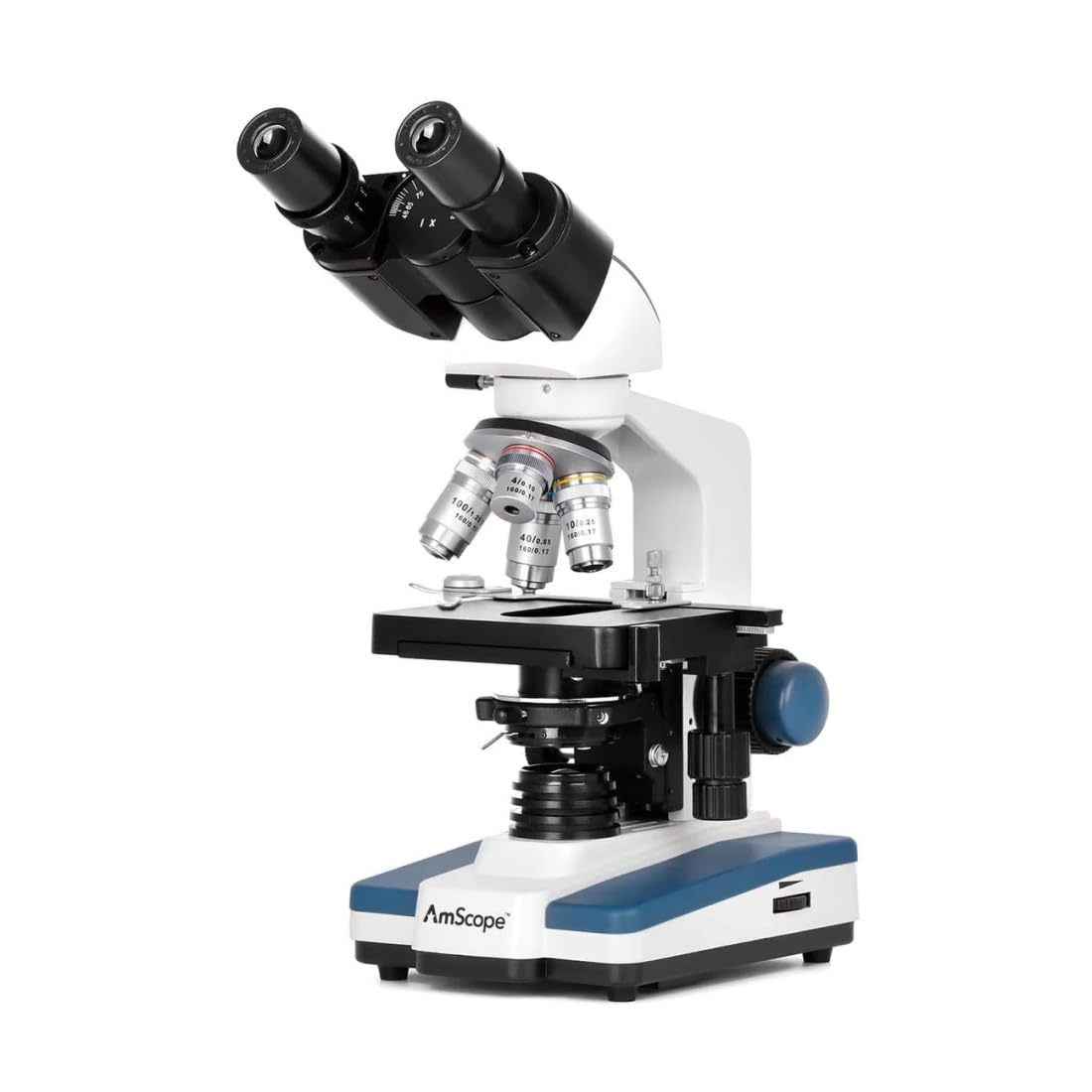 AmScope - 40X-2500X LED Digital Binocular Compound Microscope with 3D Stage + 5MP USB Camera