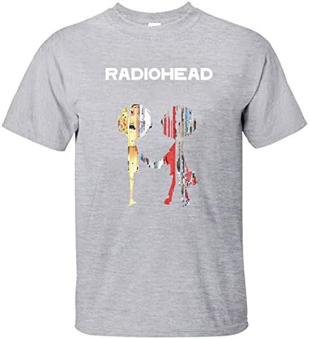 XIXU Radiohead The Best Of Album Cover Men Custom T Shirt grey L
