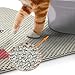 DYD Cat Litter Mat Litter Trapping Double Layer Design Waterproof Urine Proof Mat Traps Debris for Litter Boxes Soft Comfortable Surface for Cats to Walk On Easy Cleaning