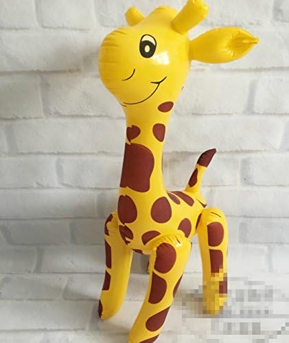 Amazon イージーフラワー ノベルとユニークな子供の誕生日ギフト アニメ おもちゃ キリン 膨らませるおもちゃ イエロー インテリア オンライン通販