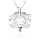 LGSY 925 Sterling Silver Camera Cage Pendants Crafting Charm for DIY Necklace Bracelet Jewelry Making