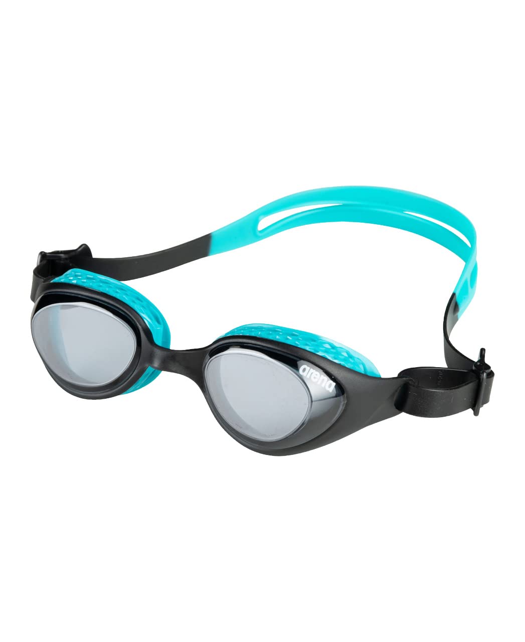 Photo 1 of ARENA Unisex Kids Junior Air Goggles for Swimming Ages 6 to 12 Air Seals Anti-Fog Coating Non-Mirror Lens Adjustable Strap, Smoke/Black