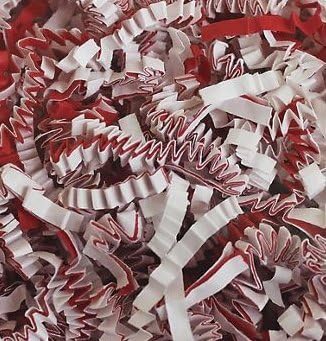 Blended Crinkle Cut Fill, 10 Pound Box, Pattern Chocie (Candy Cane)